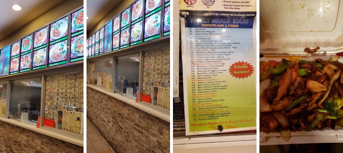 Garden City Menu